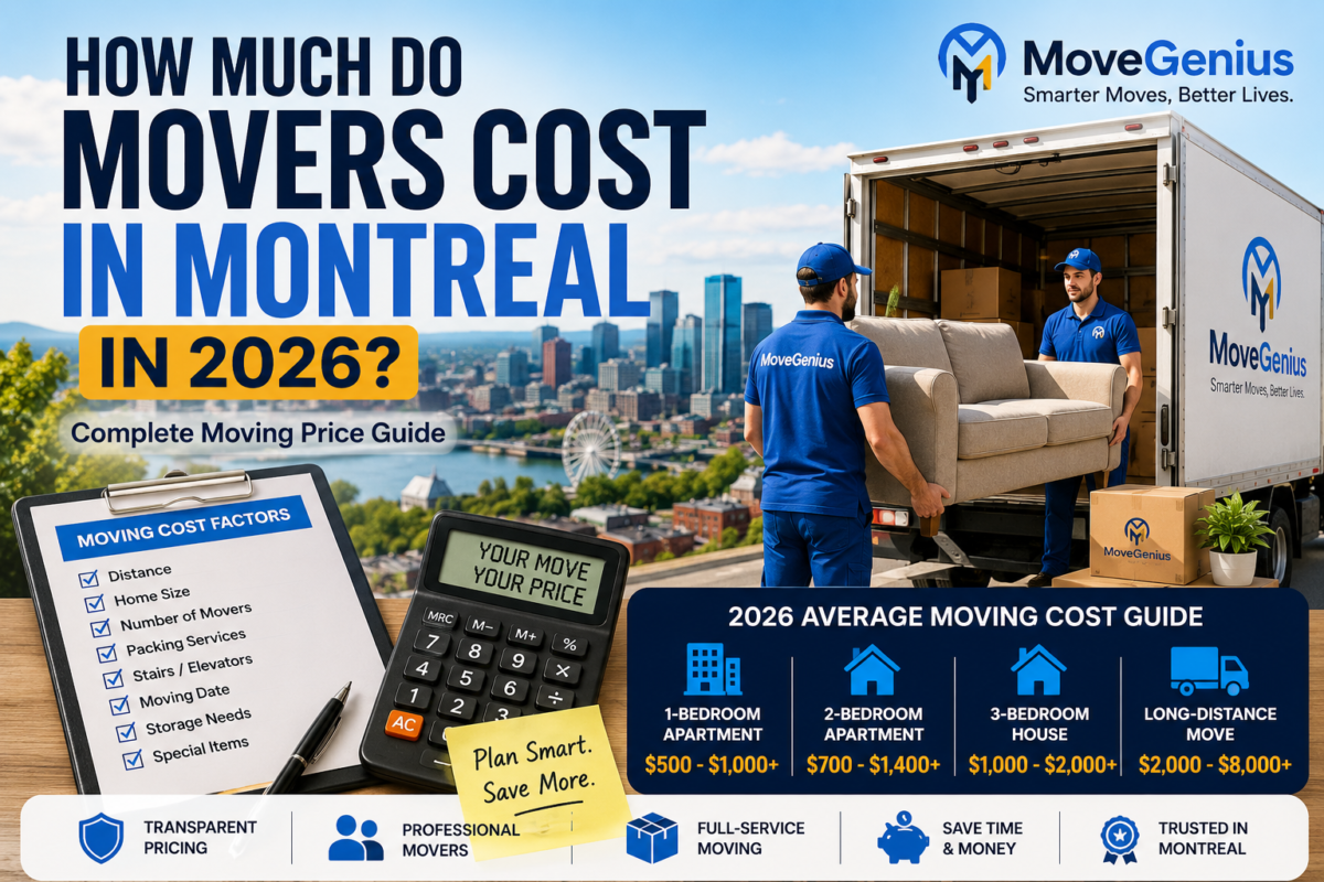 Montreal Moving Rates in 2026: Hourly Prices & Estimates